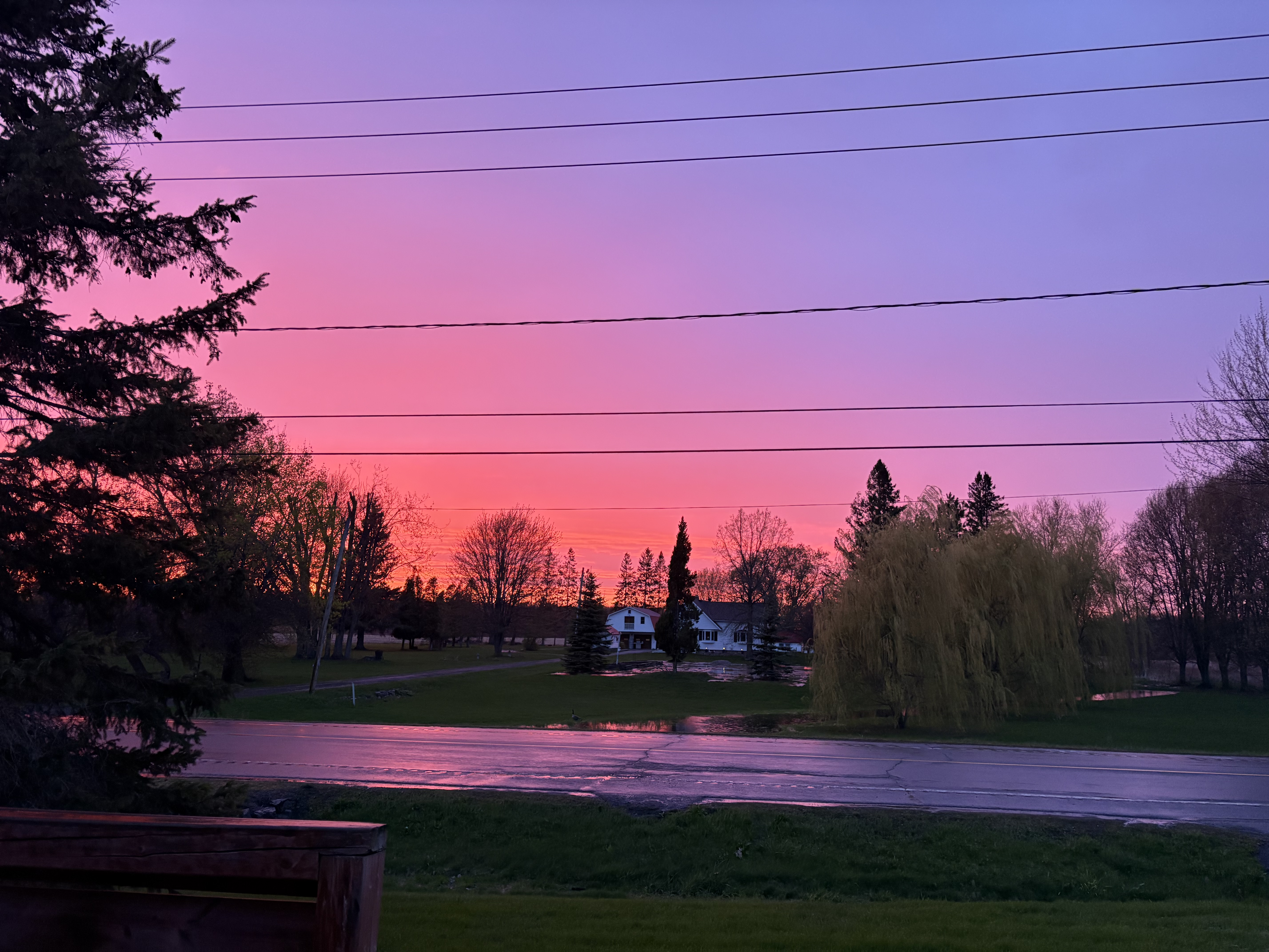 Front at sunset